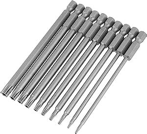 10pcs Destornilladores Torx Bits Set Acero S2 1 4 Pulgadas Punta De