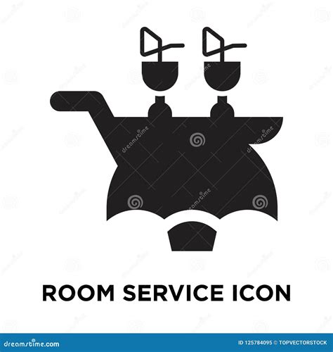 Room Service Icon Vector Isolated On White Background Logo Concept Of