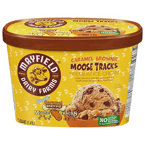 Mayfield Dairy Farms Denali Moose Tracks Caramel Brownie Premium Ice