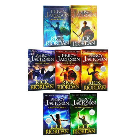 Percy Jackson Collection 7 Books Set By Rick Riordan Ages 9 Paper