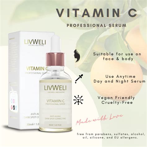 Livweli Suero De Vitamina C Vitamina C Cido Hialur Nico Vitamina