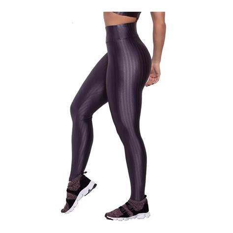 Calça Legging Básico Poliamida 3d Cintura Alta Grossa Fitness Academia