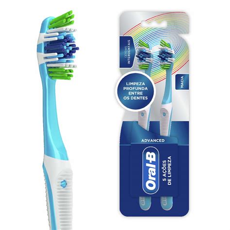 Escovas Dental Oral B Advanced A Es De Limpeza Macia Oral B