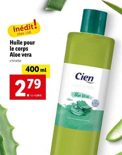 Promo Huile Pour Le Corps Aloe Vera Cien Chez Lidl Icatalogue Fr