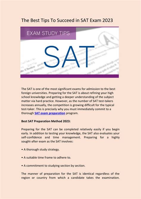 PPT Tips Strategies To Ace SAT Test PowerPoint Presentation Free