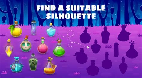 Find Correct Halloween Potion Bottles Silhouettes 48218863 Vector Art At Vecteezy