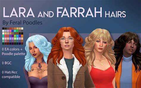 The Sims 4 Lara And Fara Hairs Ts4 Maxis Match Cc The Sims Book