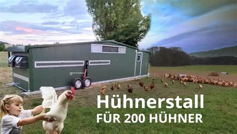 Beschreibung Hühnerstall für 200 Hühner