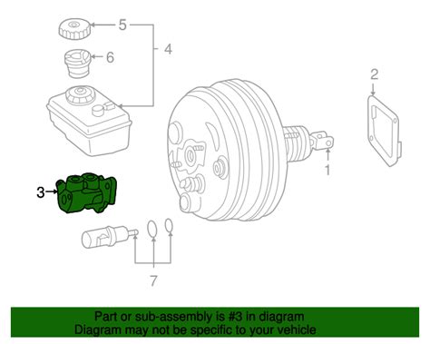 Brake Master Cylinder 005 430 96 01 64 Mercedes Benz Parts