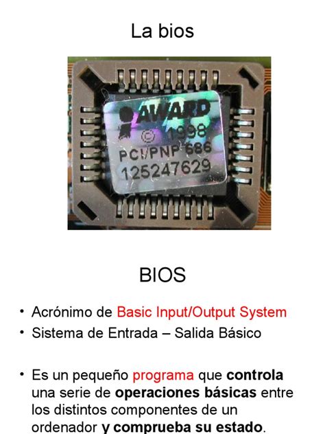 La Bios Pdf Bios Hardware De La Computadora