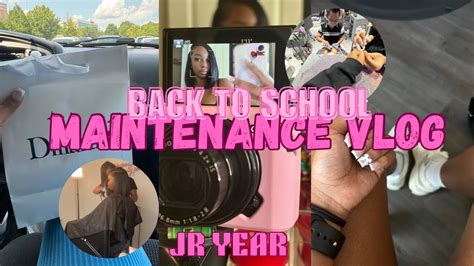 Back To School Maintenance Prep Vlog Nails Hair 1st Day Outfit