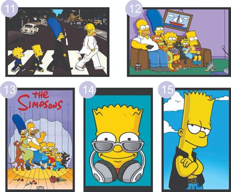 Kit Adesivos Parede Porta Capa Caderno Simpsons X Cm R