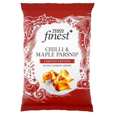 Tesco Finest Chilli And Maple Parsnip Crisps 125g Tesco Groceries