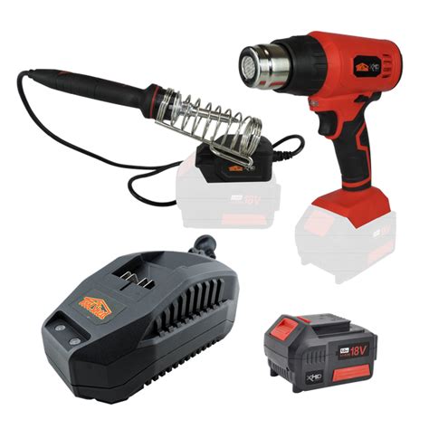 Buy Xhd Lithium Cordless Heat Gun And Soldering Iron Kit 18v 5ah Online In New Zealand The