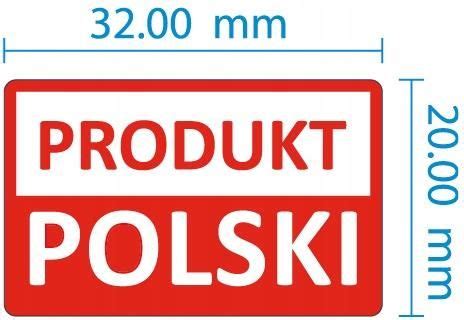 Etykieta Naklejka Produkt Polski 32X20 2500szt Ceny I Opinie Ceneo Pl