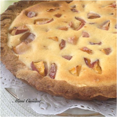 Tarte Amandine Aux Nectarines Recette Companion Mimi Cuisine