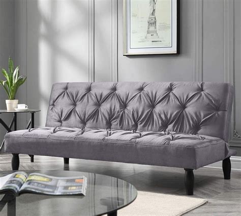 Campbell Grey Soft Fabric Sofa Bed – Aetna Stores