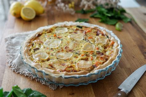 Quiche au saumon chèvre épinard Les Pépites de Noisette