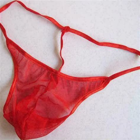 Sexy Men S Thong Micro Bikini G String Pouch Soft Panties Underwear