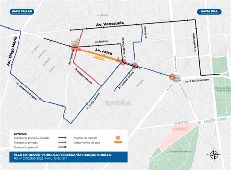 Atu Plan De Desvíos En Breña Por Construcción De Línea 2 Del Metro De