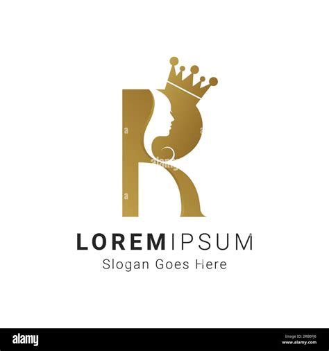 Luxury Initial R Logo Design D Luxury Queen With Letter R Logotype