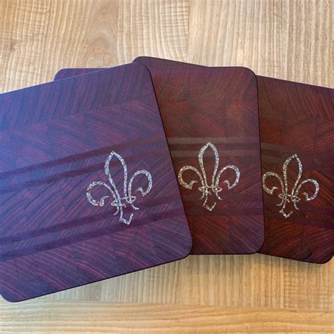 Fleur De Lis Cutting Board Etsy