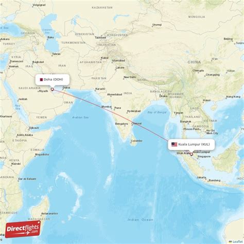 Direct Flights From Doha To Kuala Lumpur Doh To Kul Non Stop