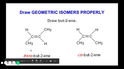 cis- and trans- geometric isomerism - YouTube