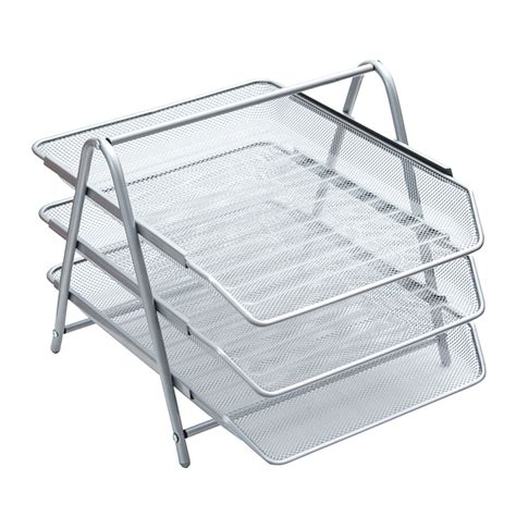 Лоток для бумаг горизонтальный Berlingo "Steel&Style", 3 секции, металл ...