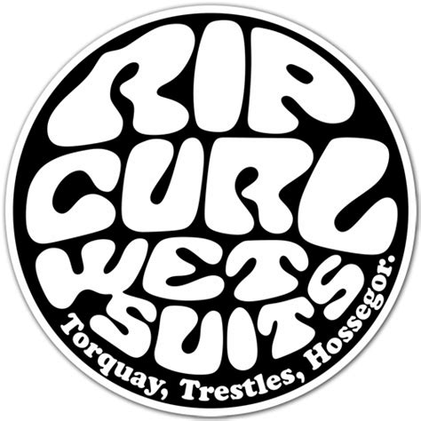 Rip Curl Wet Suites Surf Logo Surf Stickers Brand Stickers