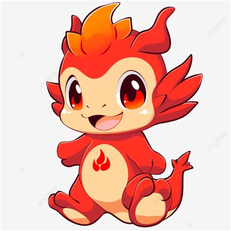 Cute Little Dragon Cartoon Elements Hand Drawn Cute Little Dragon Big Eyes Cute Look Png