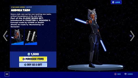 Concept: Ahsoka Tano skin for fortnite Season 5} I decided to revamp my ...