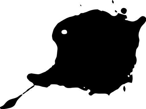 SVG Splat Ink Grunge Splattered Free SVG Image Icon SVG Silh