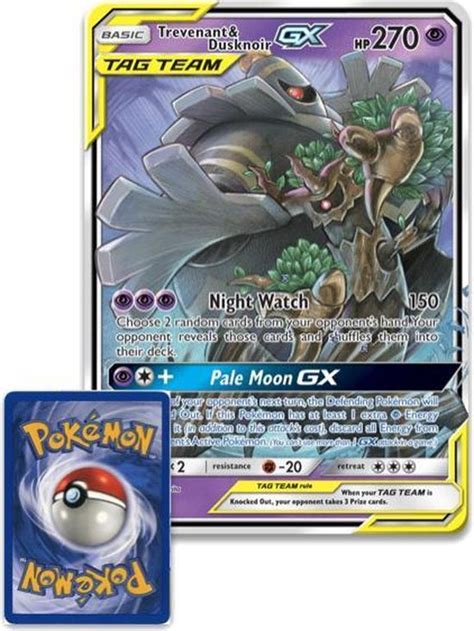 Trevenant Dusknoir Gx Oversized Pok Mon Kaart Tag Team Games Bol