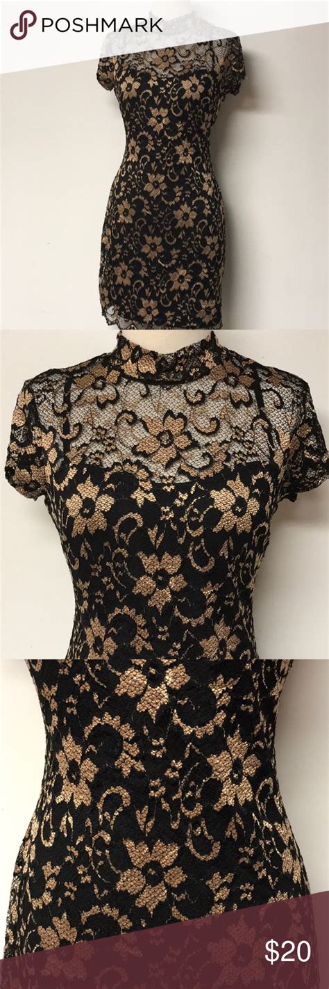 Black And Gold Lace Cocktail Dress Cocktail Dress Lace Cocktail Dress Dresses