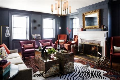 14 Dramatic Living Room Design Ideas With Dark Walls