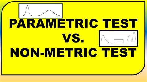 Parametric Vs Non Parametric Test Difference And Various Test Youtube