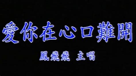 爱你在心口难开凤飞飞演唱歌曲搜狗百科