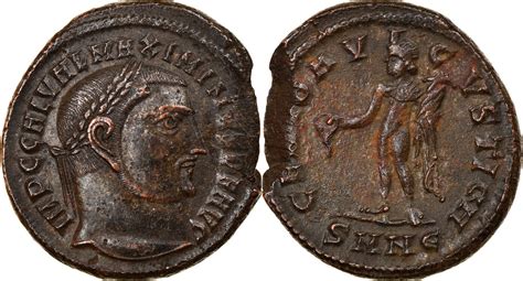 Follis Ad Nicomedia M Nze Maximinus Ii Nicomedia Ss Bronze