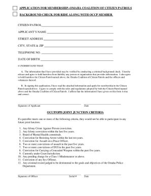 Fillable Online APPLICATION FOR SENIOR MEMBERSHIP IN THE Civil