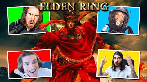 Elden Ring Streamers React To Messmer The Impaler Boss Fight Youtube