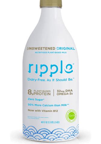 Ripple Dairy Free Unsweetened Original Plant Based Milk Beverage L