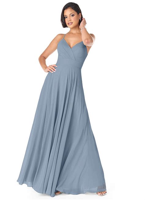 Azazie Avelina Ready To Ship Dusty Blue Bridesmaid Dresses Azazie CA