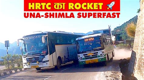 HIGH SPEED CRAZY Driving In HRTCs Superfast Bus UNA TO SHIMLA