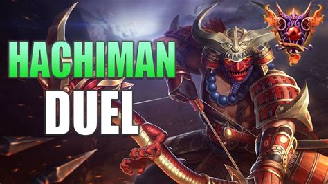 Hachiman Duel Gameplay Smite Masters Ranked Double Stacking Youtube