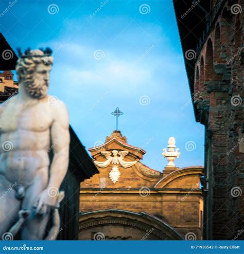 Fountain of Neptune stock photo. Image of florence, italian - 71930542