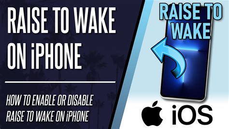 How To Enable Or Disable Raise To Wake On IPhone IOS YouTube