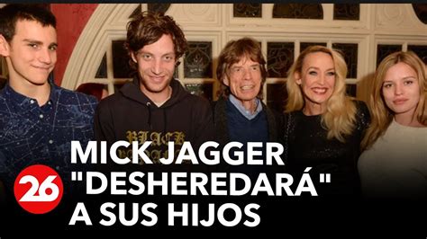 Mick Jagger Desheredará A Sus Hijos Mis Hijos No Necesitan U S500