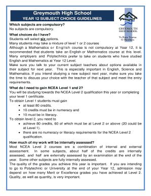 Fillable Online GCSE OptiOnS 2013 Howell S School Fax Email Print