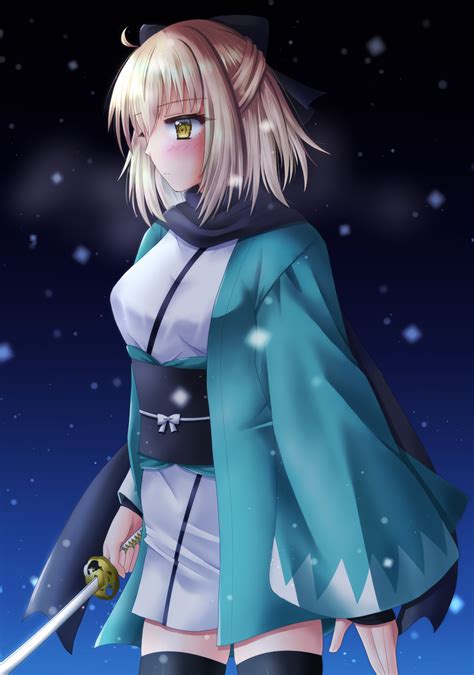 Wallpaper Anime Girls Fate Series Fate Grand Order Okita Souji